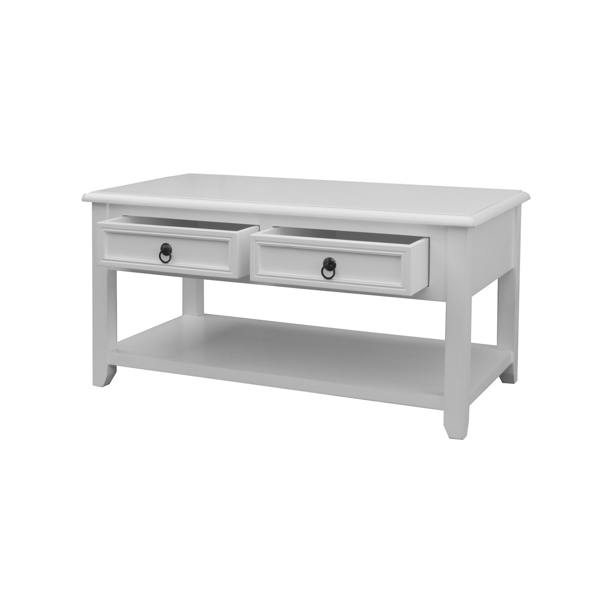 White Rectangular Coffee Table